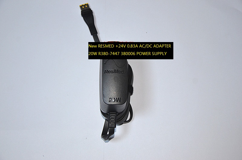 New POWER SUPPLY RESMED 20W R380-7447 380006 +24V 0.83A AC/DC ADAPTER